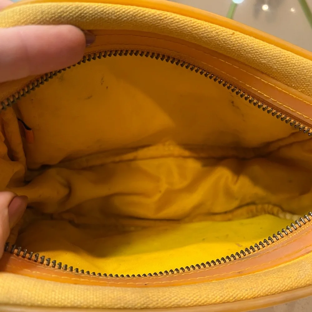 Tory Burch Yellow Cosmetic Bag